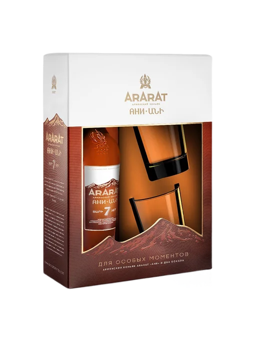 ARARAT Ani 7 y.o.(gift set with 2 glasses), 700 мл