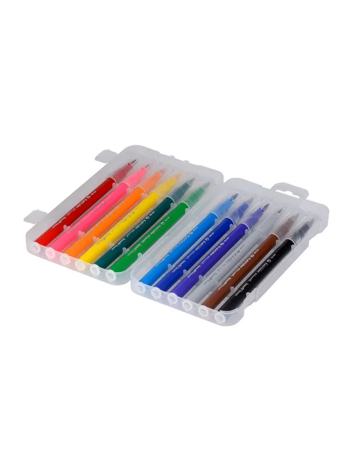 BRUNO VISCONTI Фломастеры кисточки EASYCOLOR на водной основе 12 шт, 12 шт, фото 3