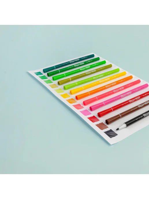 BRUNO VISCONTI Фломастеры на водной основе для детей 18 шт HAPPYCOLOR, 18 шт, фото 2