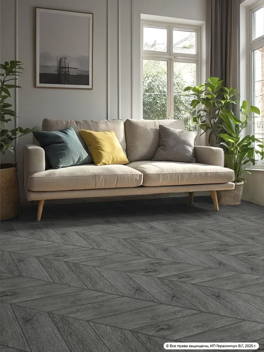 AMODECOR Ламинат самоклеящийся для пола 60х15см плитка напольная 60шт, 60 шт, фото 2