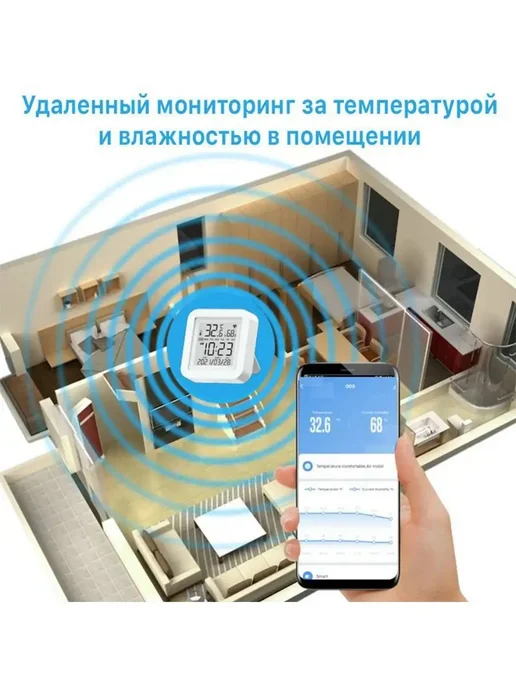 2EMARKET Метеостанция домашняя WIFI Smart Life, вариант, фото 2