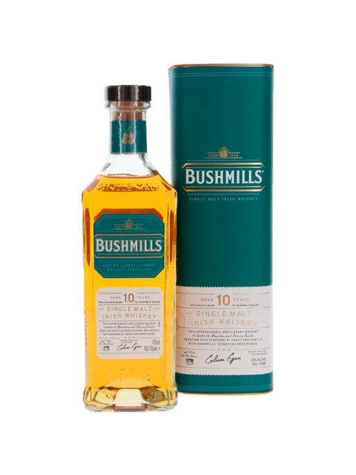 Bushmills 10 Y.O. Single Malt Irish Whiskey (gift box), 700 мл