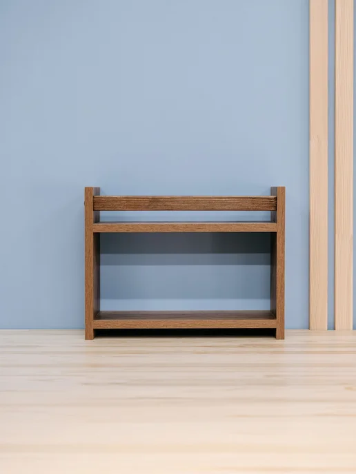 Mandarina.decor Полка настольная этажерка орех, коричневый, орех, фото 6