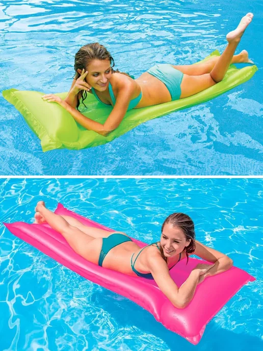 Intex Надувной-пляжный матрас "Микс" 183х69см, 183x69 см, фото 7