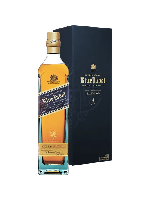 Johnnie Walker Blue Label Blended Scotch Whisky (gift box), синий