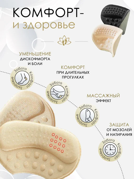 Astre Пяткоудерживатель силиконовый-для обуви запяточники, бежевый, фото 5