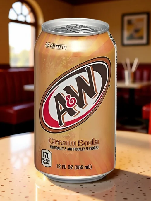 A&W Напиток газированный крем-сода, 2 шт. по 355 мл, 2 шт, 355 мл, фото 2