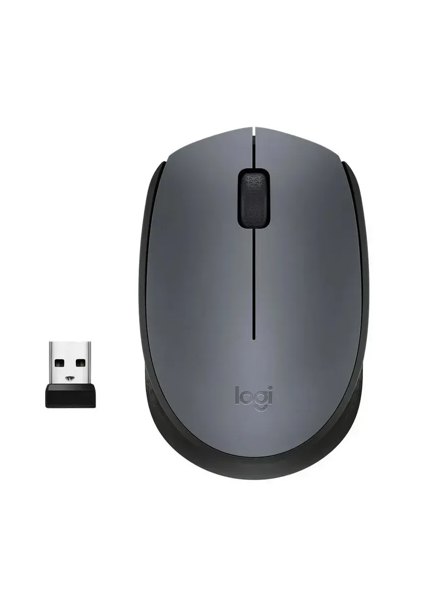 LOGITECH Беспроводная мышь M170 (910-004646) серый