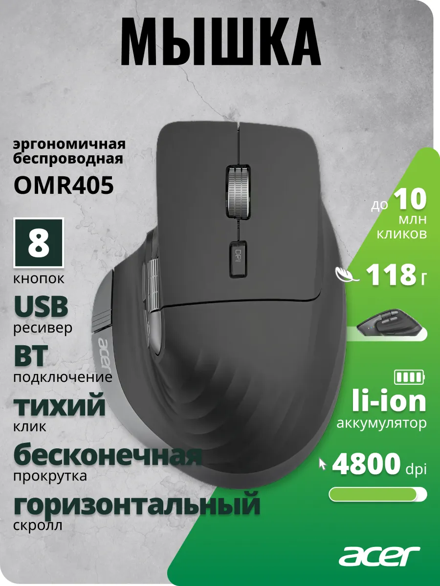 Acer Nitro OMR405 Мышь беспроводная