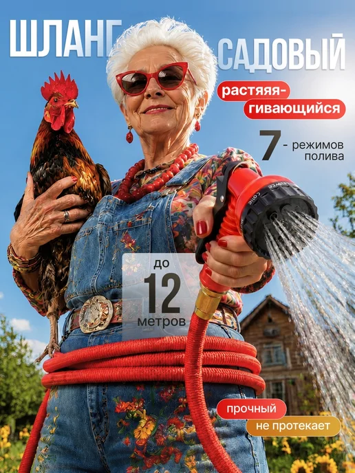 Magic Garden Hose Садовый поливочный шланг 3 4 растягивающийся, вариант