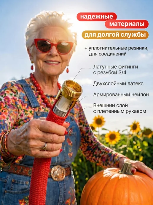 Magic Garden Hose Садовый поливочный шланг 3 4 растягивающийся, вариант, фото 5