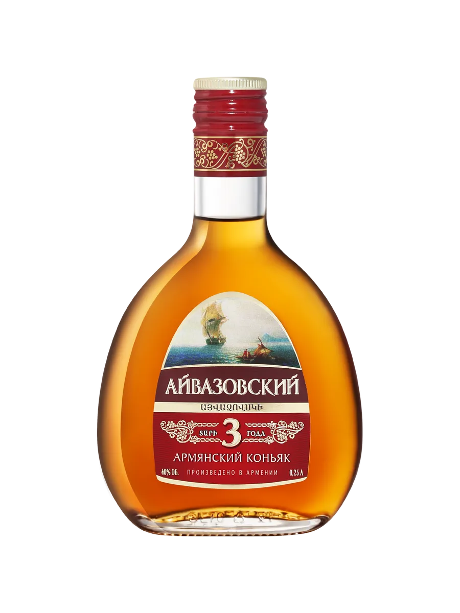 Коньяк Айвазовский 3 Года 0,25 л. Армения