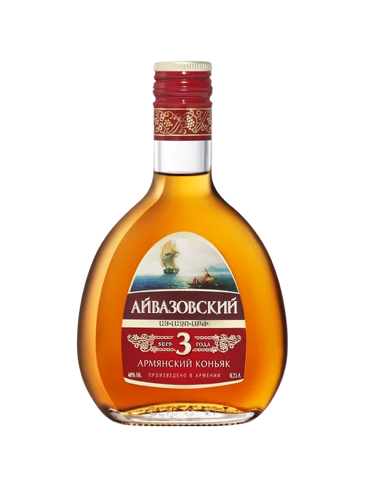 Коньяк Айвазовский 3 Года 0,25 л. Армения, 250 мл