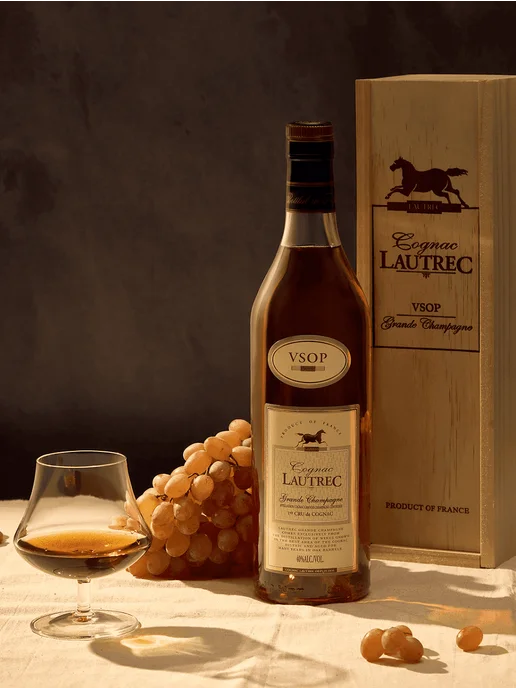 Lautrec Cognac VSOP Grande Champagne Premier Cru (gift box), 700 мл, фото 2