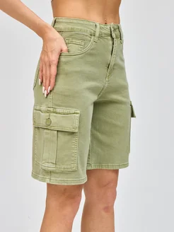 Шорты бермуды джинсовые удлиненные B.Waiting/AmadgeDenim/AMG 336032015 купить за 1 404 ₽ в интернет‑магазине Wildberries