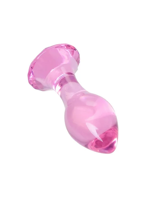 Sexus Glass Анальная втулка, стекло, 12,5 см, розовый, фото 3