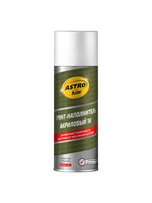 ASTROHIM Грунт-наполнитель акриловый 1К, серый, белый