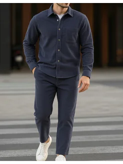 костюм повседневный микровельвет Martin wear 336272073 купить за 3 960 ₽ в интернет‑магазине Wildberries