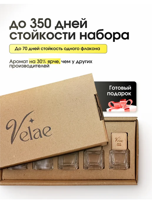 Velae Ароматизатор в машину автопарфюм набор унисекс, 5 шт, фото 3