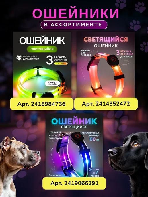 POPER HOME Светящийся поводок для собак, белый, фото 5