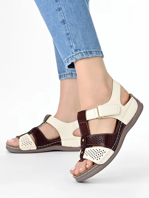 Joconda shoes Босоножки на лето с ремешком, красный, фото 3