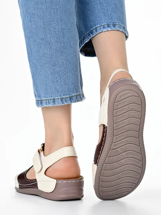 Joconda shoes Босоножки на лето с ремешком, красный, фото 4