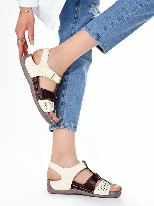 Joconda shoes Босоножки на лето с ремешком, красный, фото 5