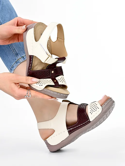 Joconda shoes Босоножки на лето с ремешком, красный, фото 7