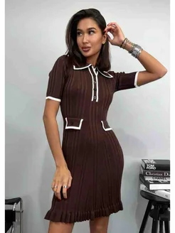 Платье трикотажное короткое олд мани 336318957 купить за 3 015 ₽ в интернет‑магазине Wildberries