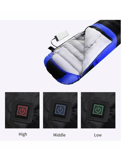 DomZone Спальный мешок с подогревом от USB 2.5 кг, 2,5 кг, фото 3