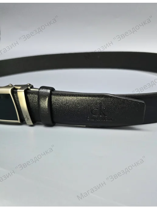 Calvin Klein / брендовый ремень Кельвин Кляйн Ремень мужской CK для джинс, брюк, черный, фото 5