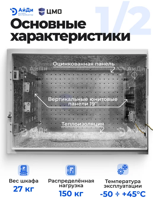 ЦМО Шкаф телекоммуникационный уличный 6U, серый, фото 3