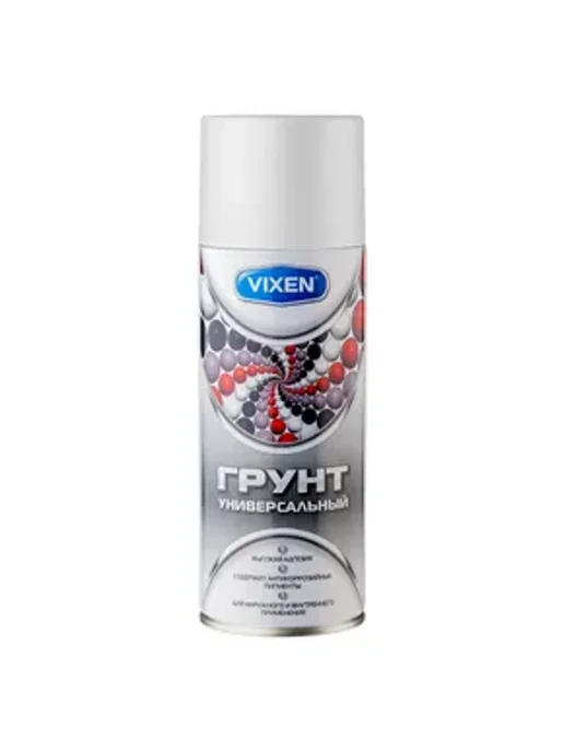 VIXEN Грунт универсальный алкидный, белый, аэрозоль 520 мл, 520 мл, фото 2