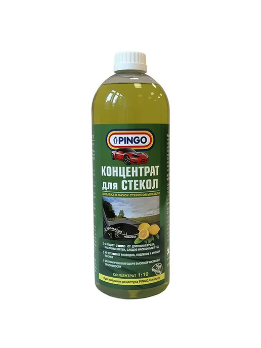 PINGO Моющий концентрат для стеклоочистителей лимон 1 10 1 л PING, 1 л