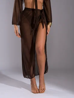 BoChikWear Купальник раздельный 4в1 бикини с юбкой и накидкой - фото 17