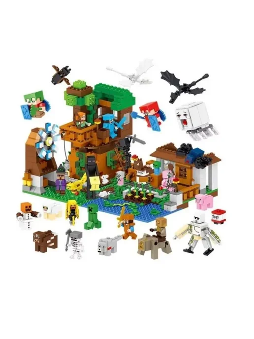 LEGO Конструктор майнкрафт все персонажи Mincraft подарок 986д, вариант, фото 3