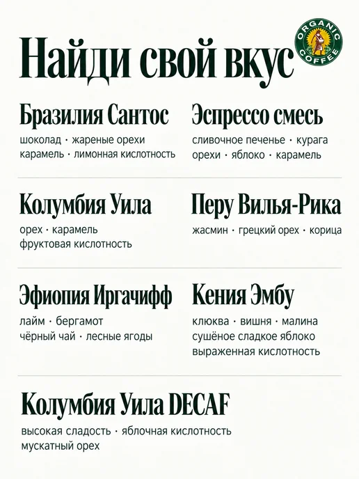 Organic coffee Кофе в зернах Эфиопия Иргачифф, 250 г, 250 г, фото 5