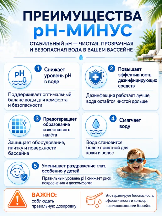 Peroxid Жидкое средство pH- минус для бассейна 5л, вариант, фото 2