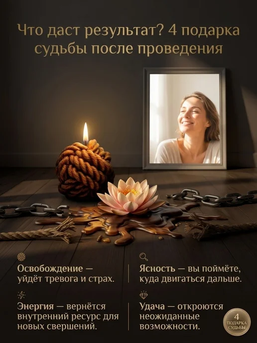 Магические свечи Магическая свеча Клубок Проблем, черный, фото 8