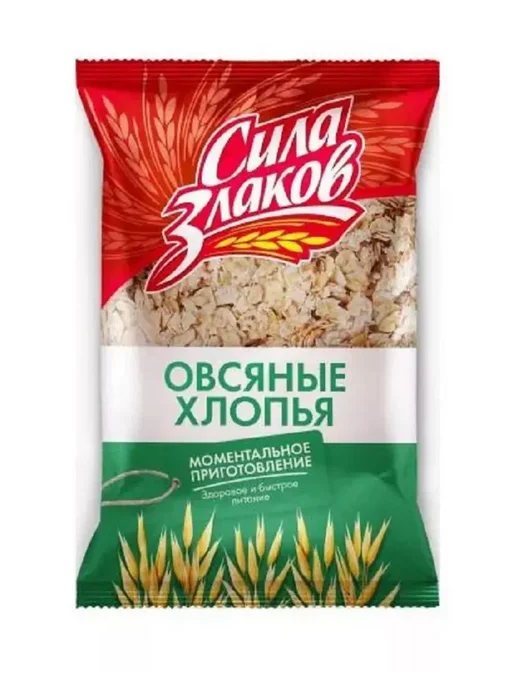 Сила злаков Хлопья овсяные 400 гр, 400 г, фото 2