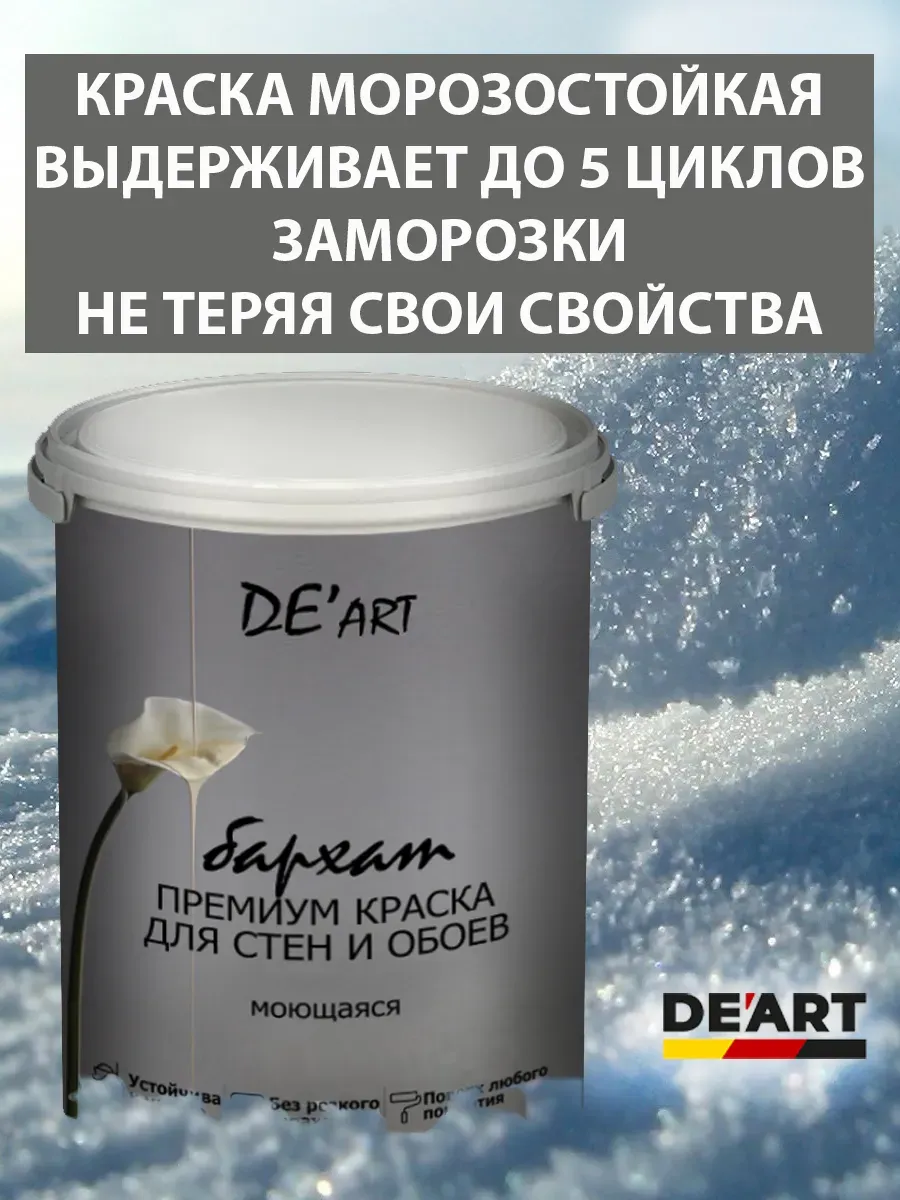 Краска для стен 7,3 кг, жемчужный фото 6