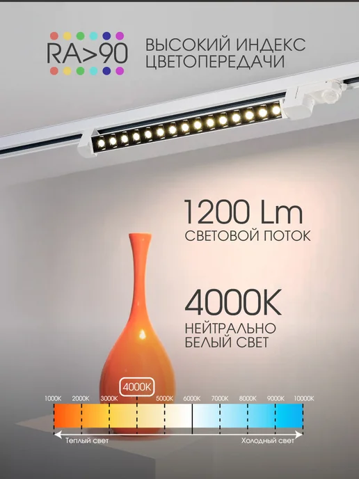 st luce Светильник встраиваемый трековой системы ST662.546.15, белый, фото 5