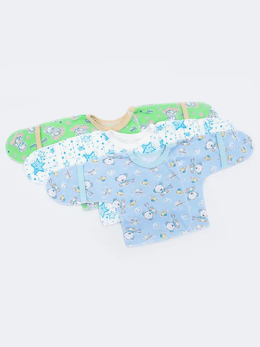 IVANOVO KIDS Комплект распашонок для новорожденных малышей 5 шт, 3 шт, фото 7