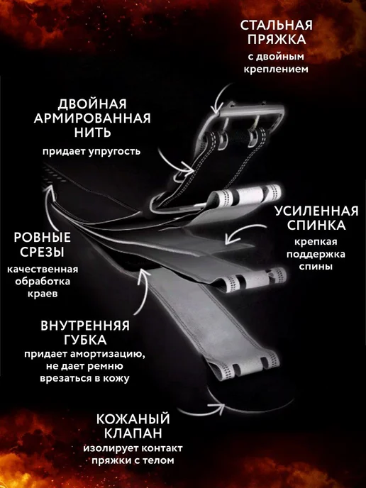 CBA Пояс атлетический спортивный для пауэрлифтинга ремень, черный, фото 3