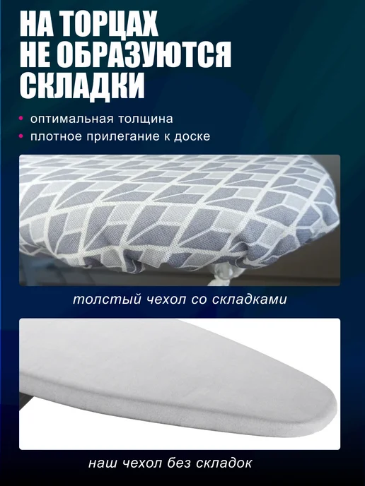 LuckyKit Чехол для гладильной доски 125х45, вариант, фото 8