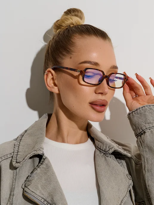 Re optics Очки имиджевые miu miu, коричневый, фото 3