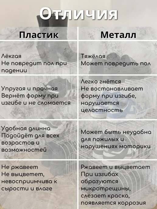 Ложка для обуви чёрная длинная пластиковая 60см, зеленый, фото 2