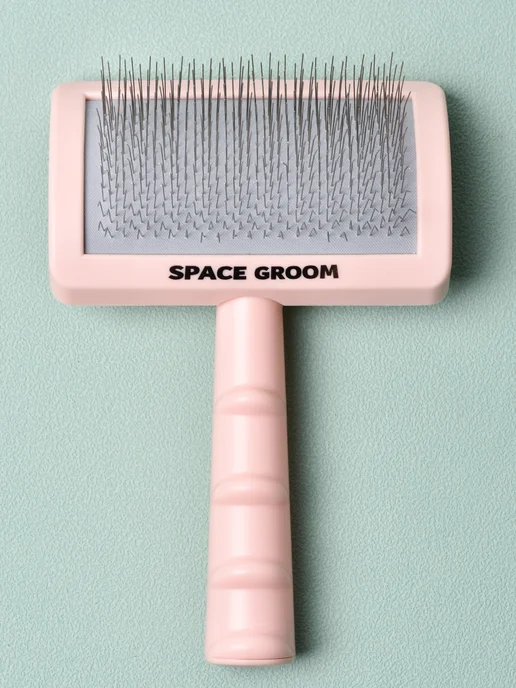 Space Groom Пуходерка для собак и кошек со средней жесткости кордом, вариант, фото 2