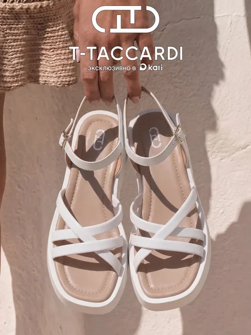 T.TACCARDI Сандалии женские летние на платформе, белый