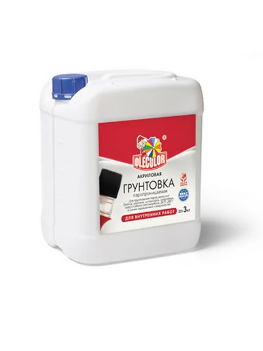 Olecolor Грунтовка акрил. для внутр. работ 1,0кг, 1 кг